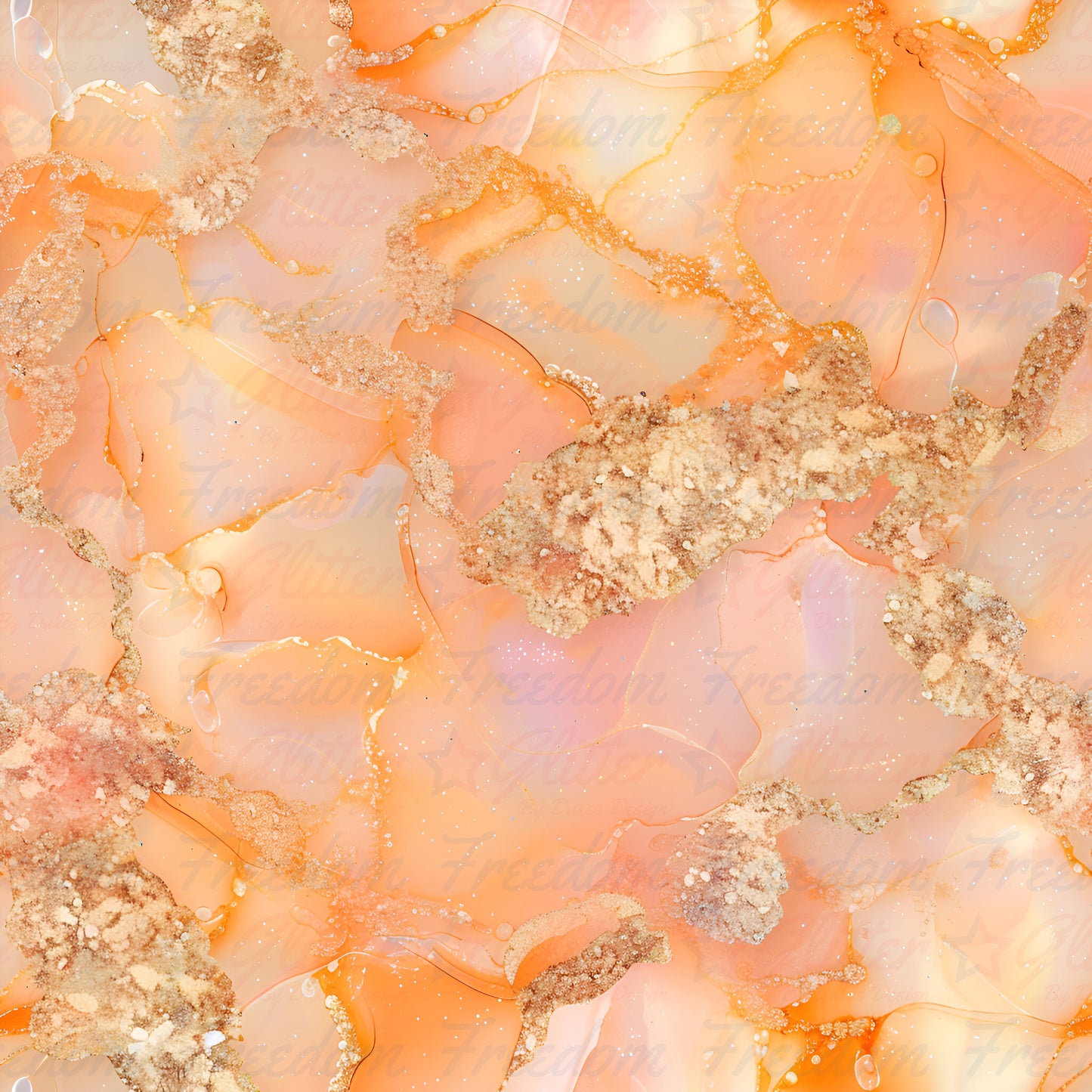 Peach Marble 5 (Printed Vinyl)