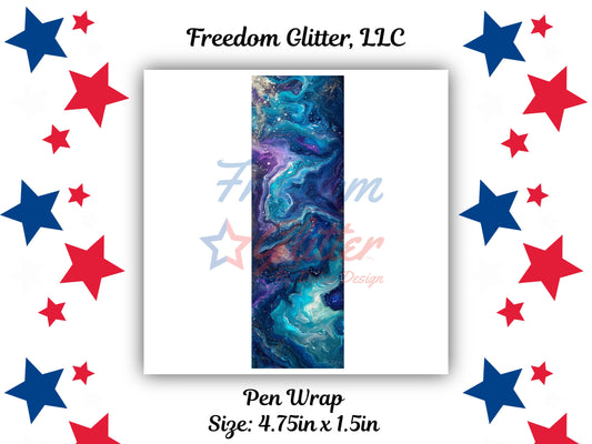 Pen Wrap - Galaxy Resin 1 Decal (UVDTF)