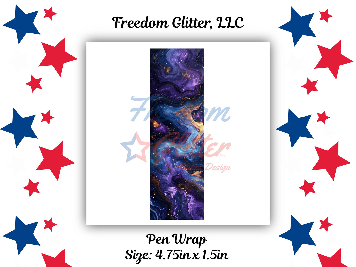 Pen Wrap - Galaxy Resin 3 Decal (UVDTF)