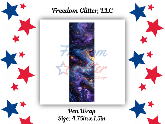 Pen Wrap - Galaxy Resin 3 Decal (UVDTF)