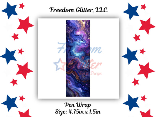 Pen Wrap - Galaxy Resin 5 Decal (UVDTF)