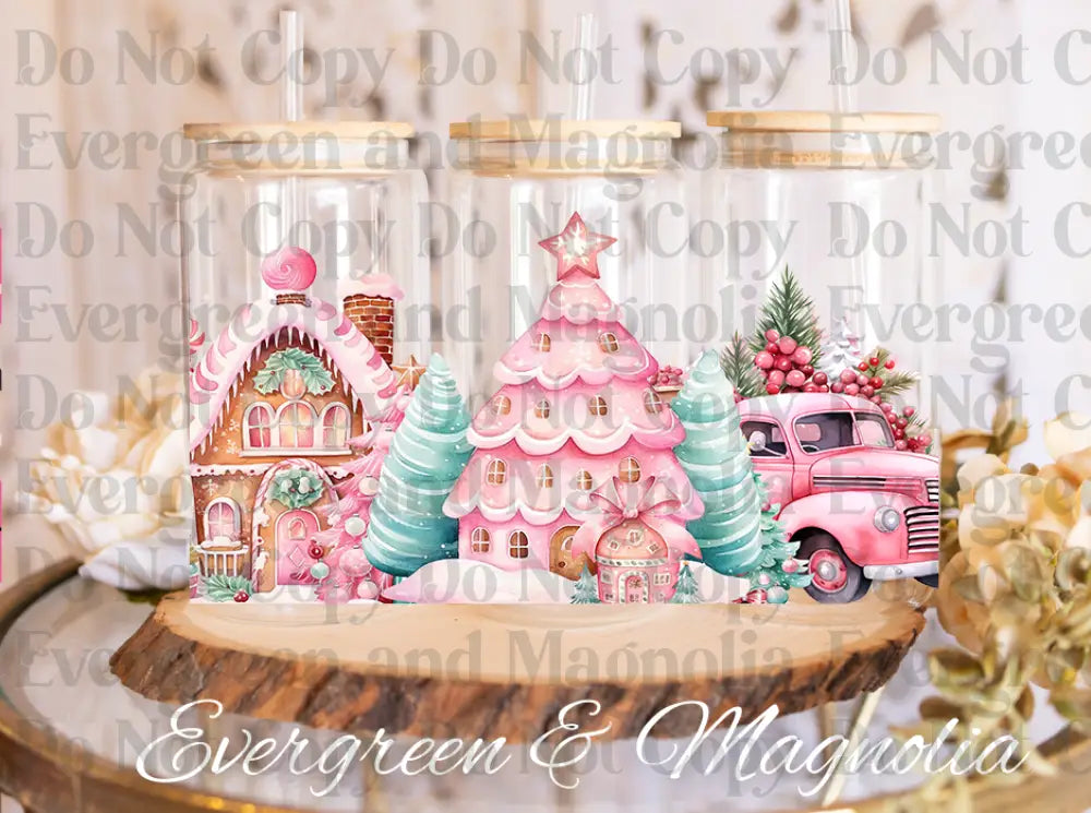 Pink Christmas Tree - Christmas Truck