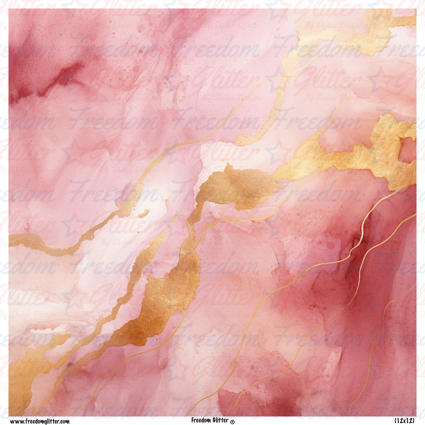 Pink & Gold 3 (Printed Vinyl)