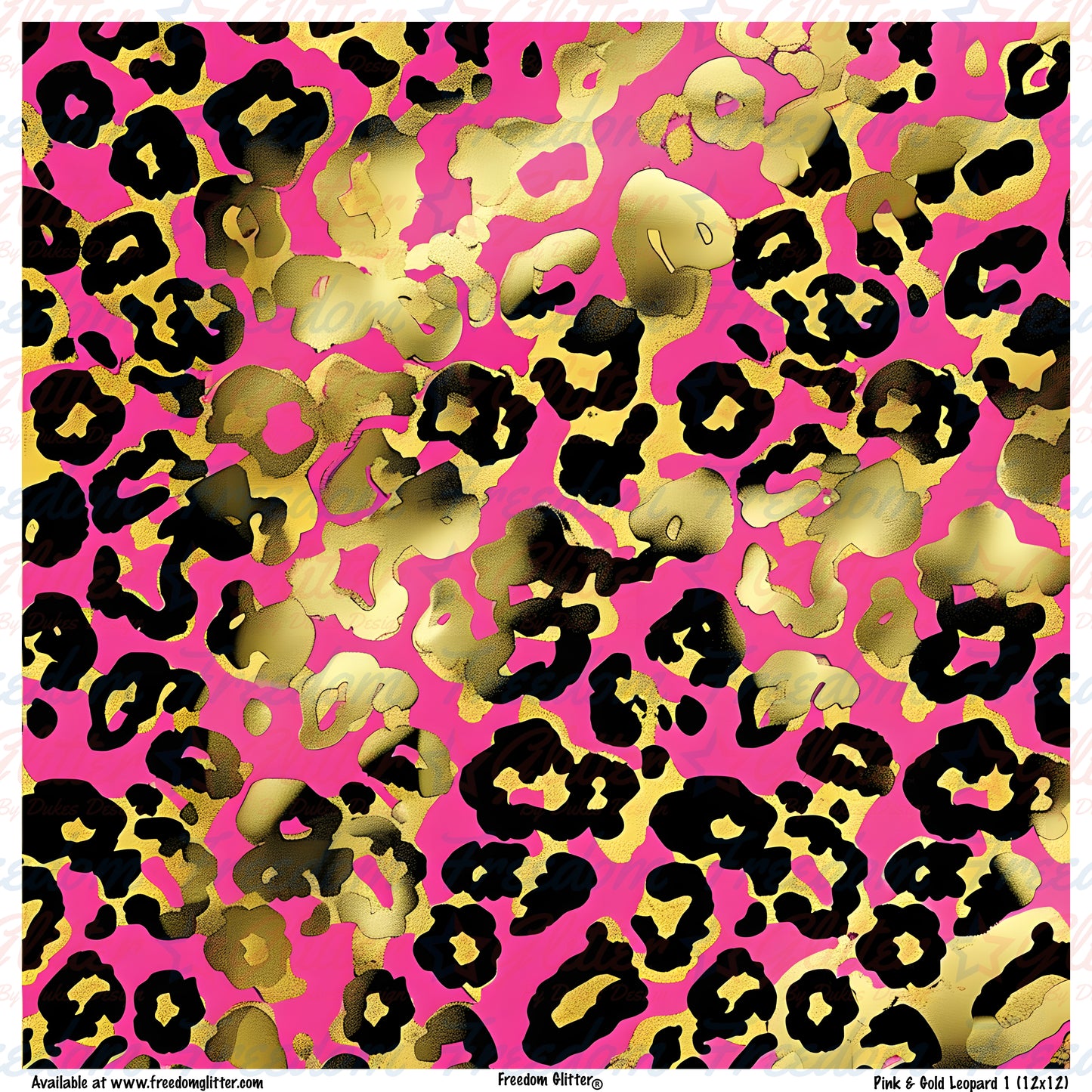 Pink & Gold Leopard Print 1 (Printed Vinyl)