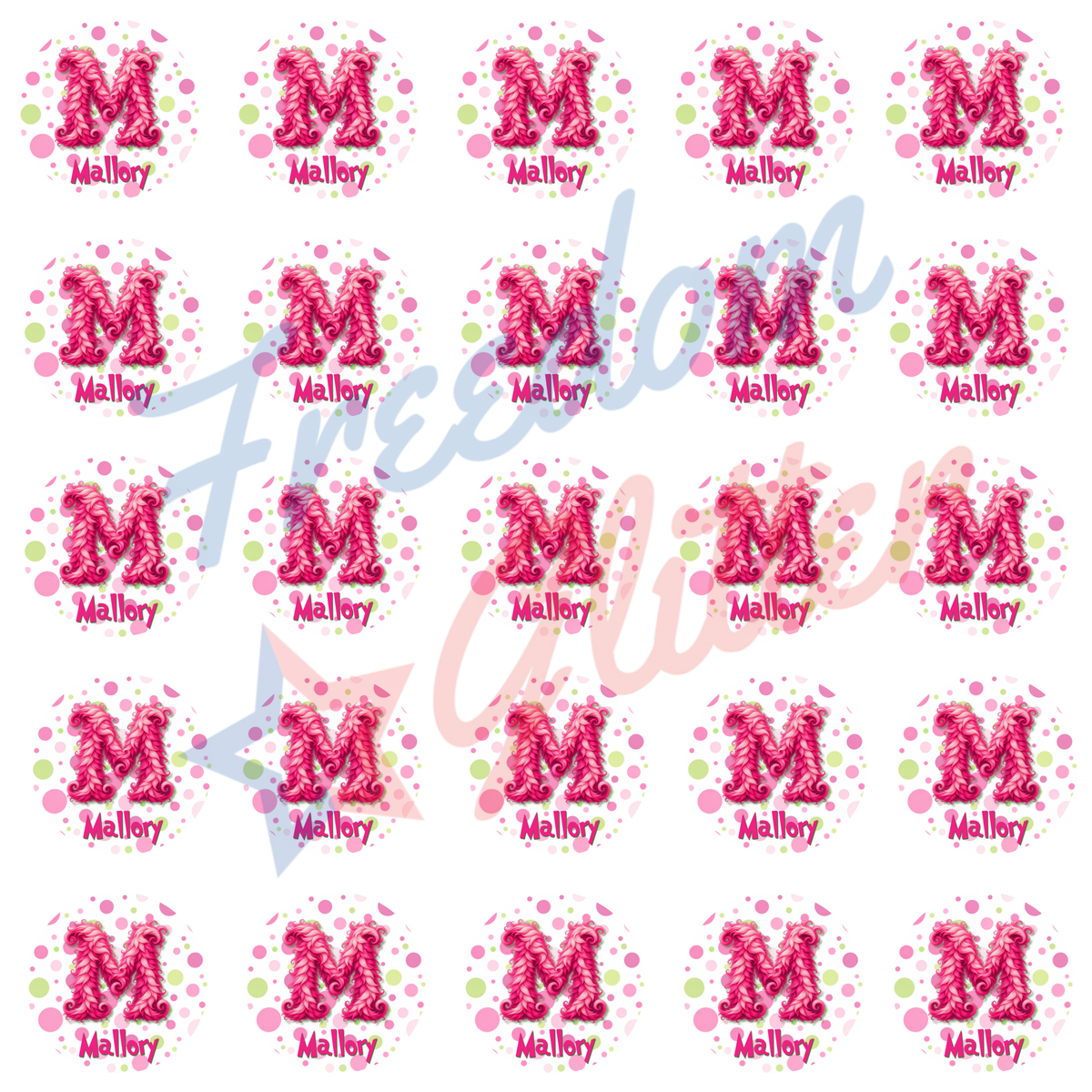 Customized Christmas Gift Tags - Pink Mean One