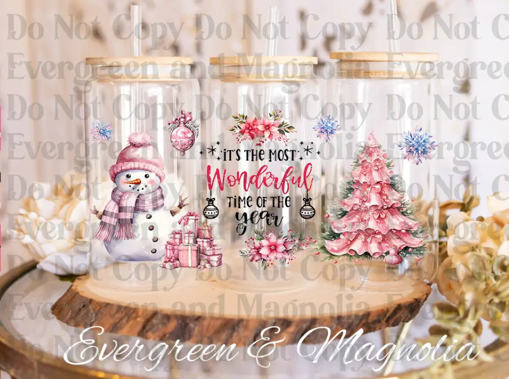 Pink wonderful-snowman