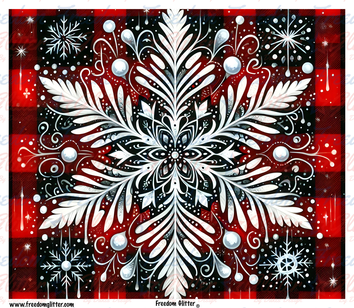 Plaid Snowflake (Printed Vinyl)