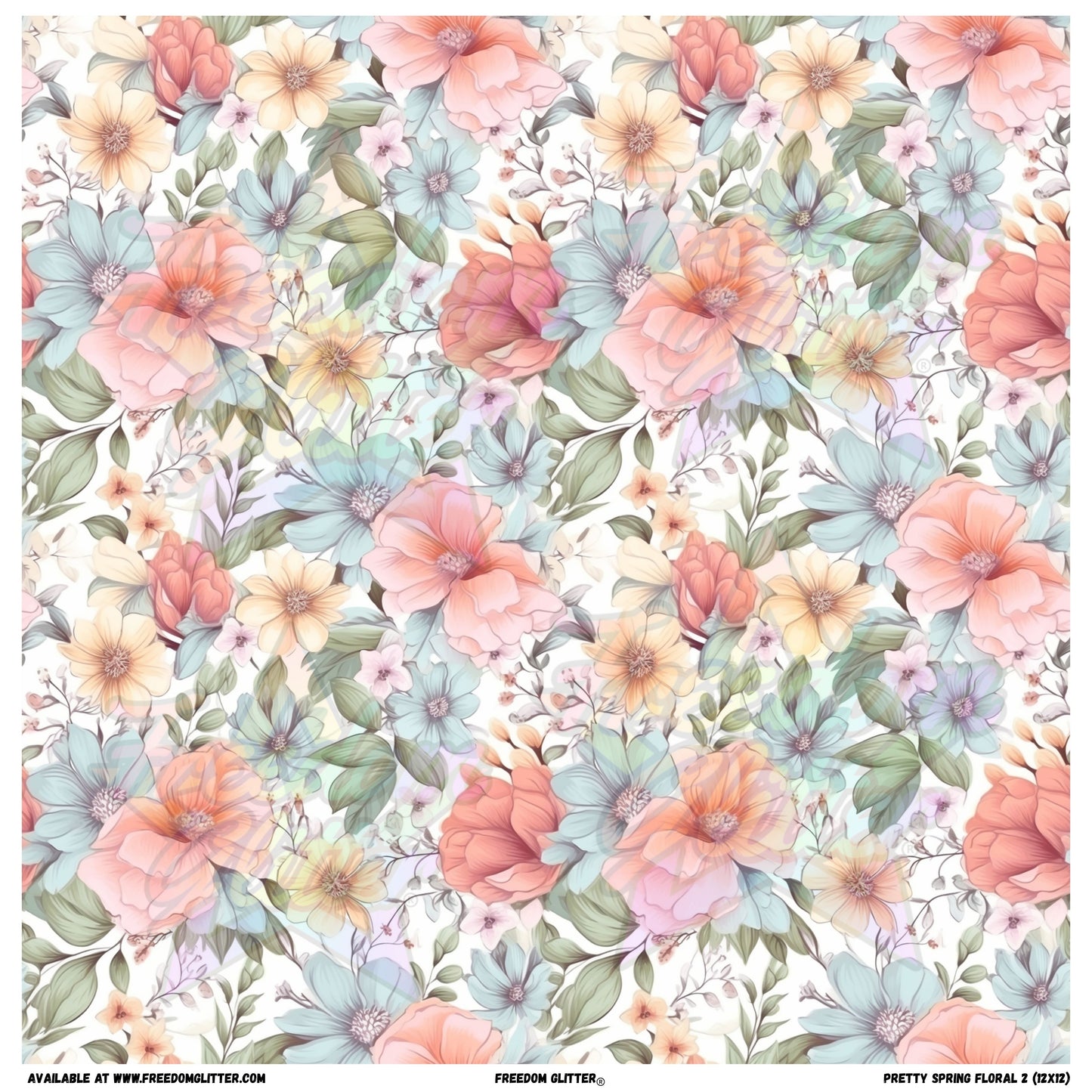 Pretty Spring Floral 2 (Printed Vinyl)