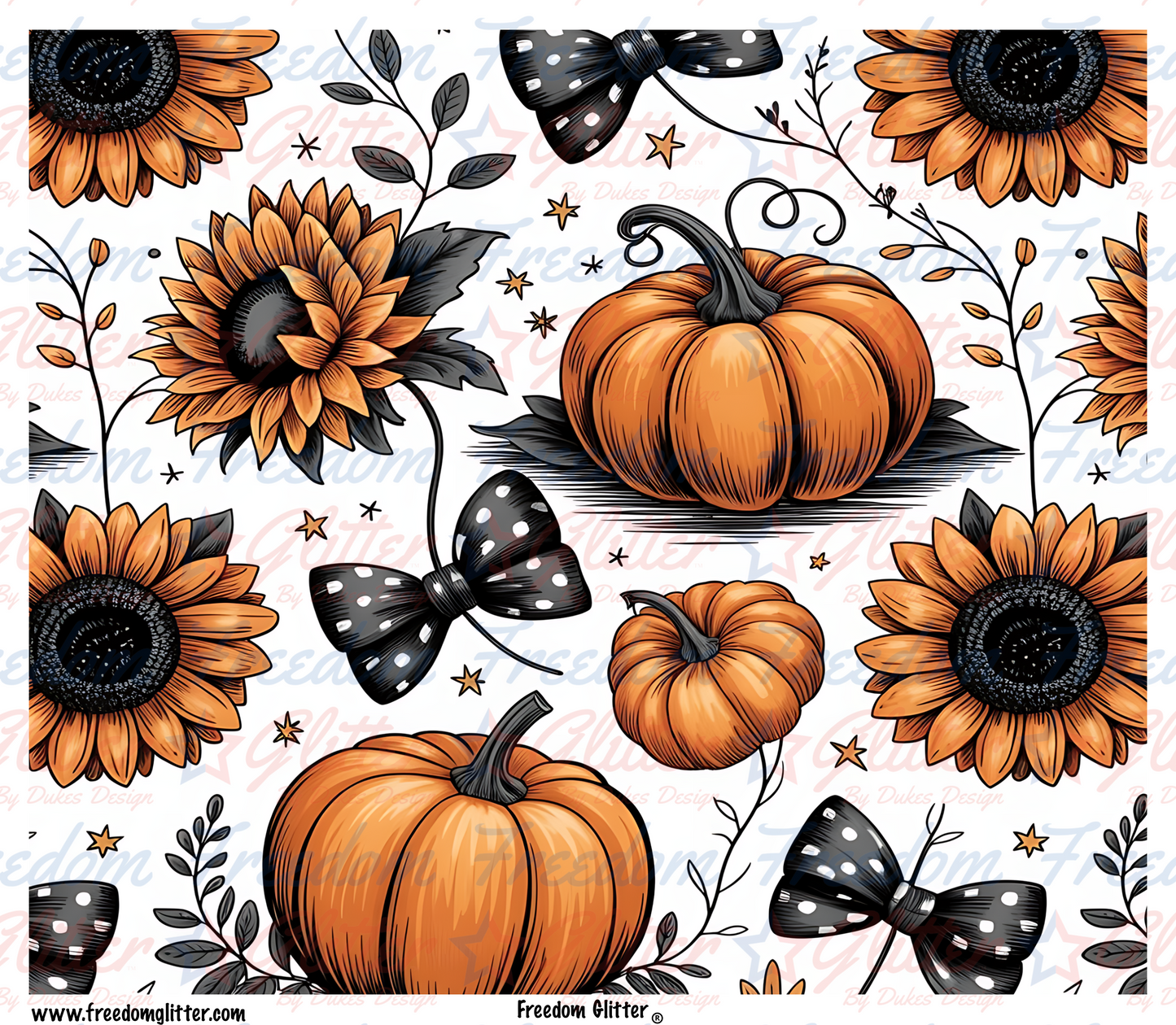 Pumpkins & Bows 3 (Printed Vinyl)