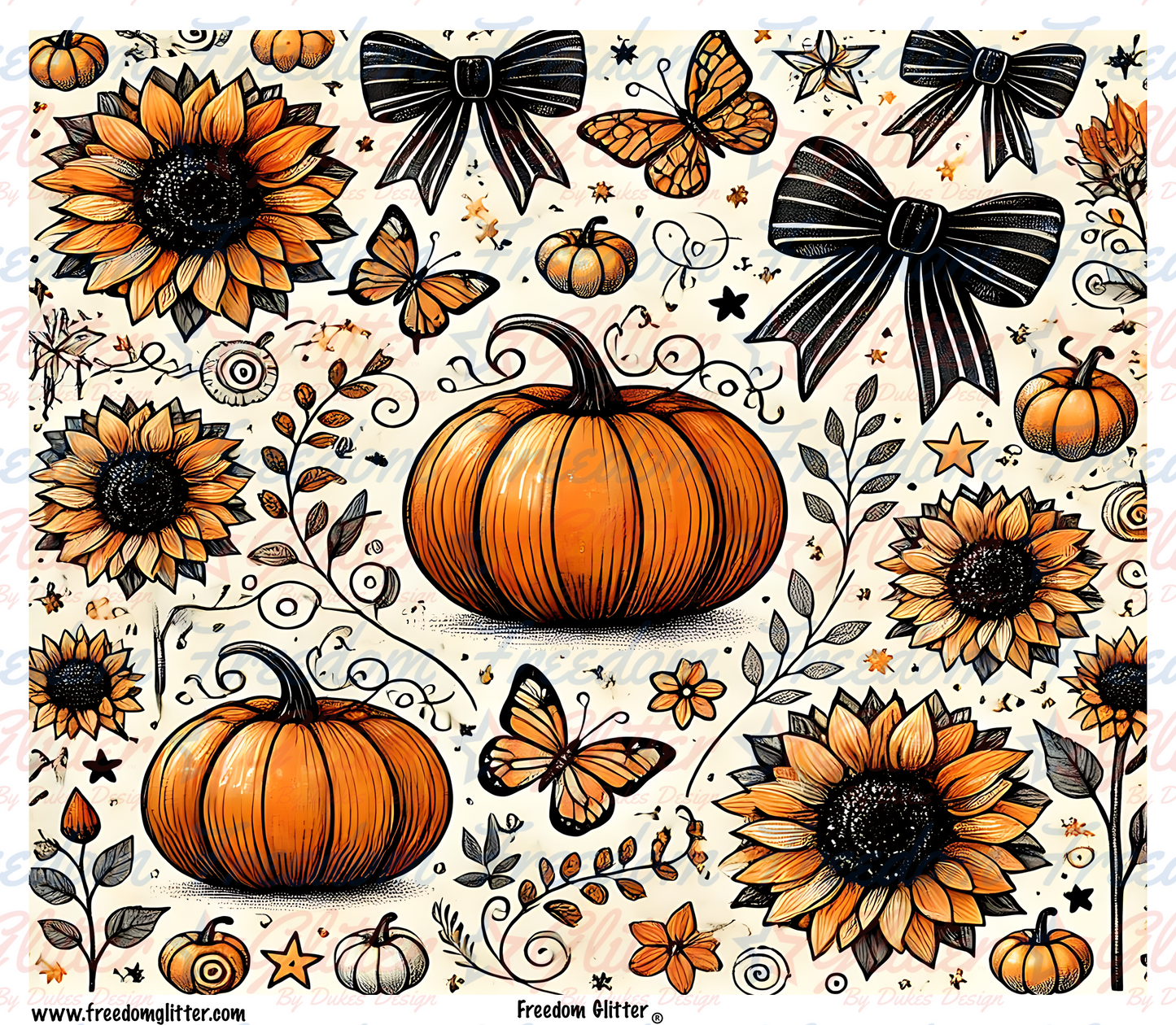Pumpkins & Bows 4 (Printed Vinyl)