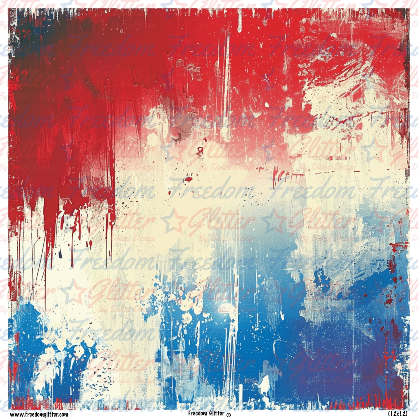 RWB Grunge 4 (Printed Vinyl)