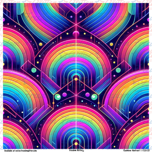 Abstract Rainbow 1 (Printed Vinyl)