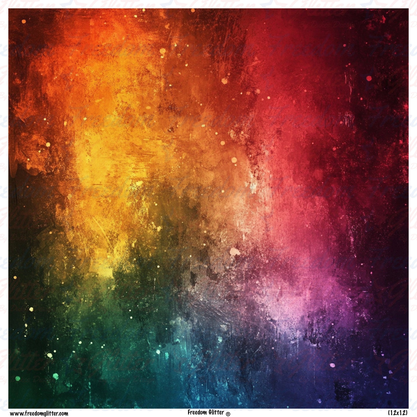 Rainbow Grunge 10 (Printed Vinyl)