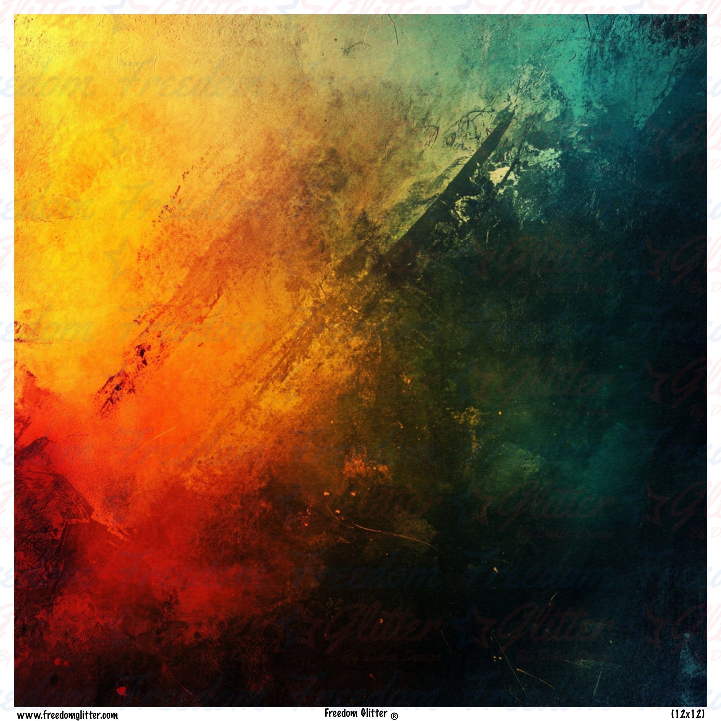 Rainbow Grunge 2 (Printed Vinyl)