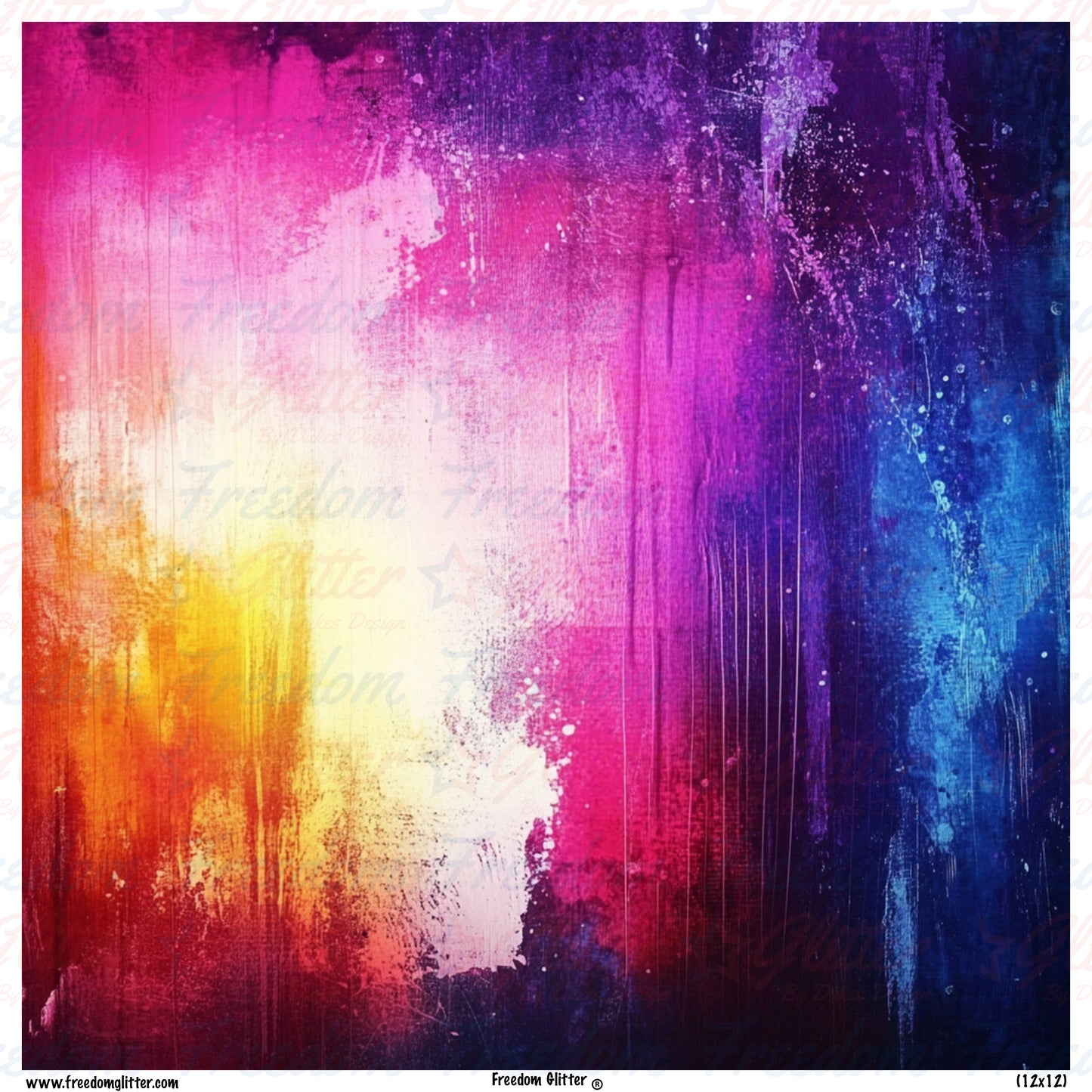 Rainbow Grunge 3 (Printed Vinyl)