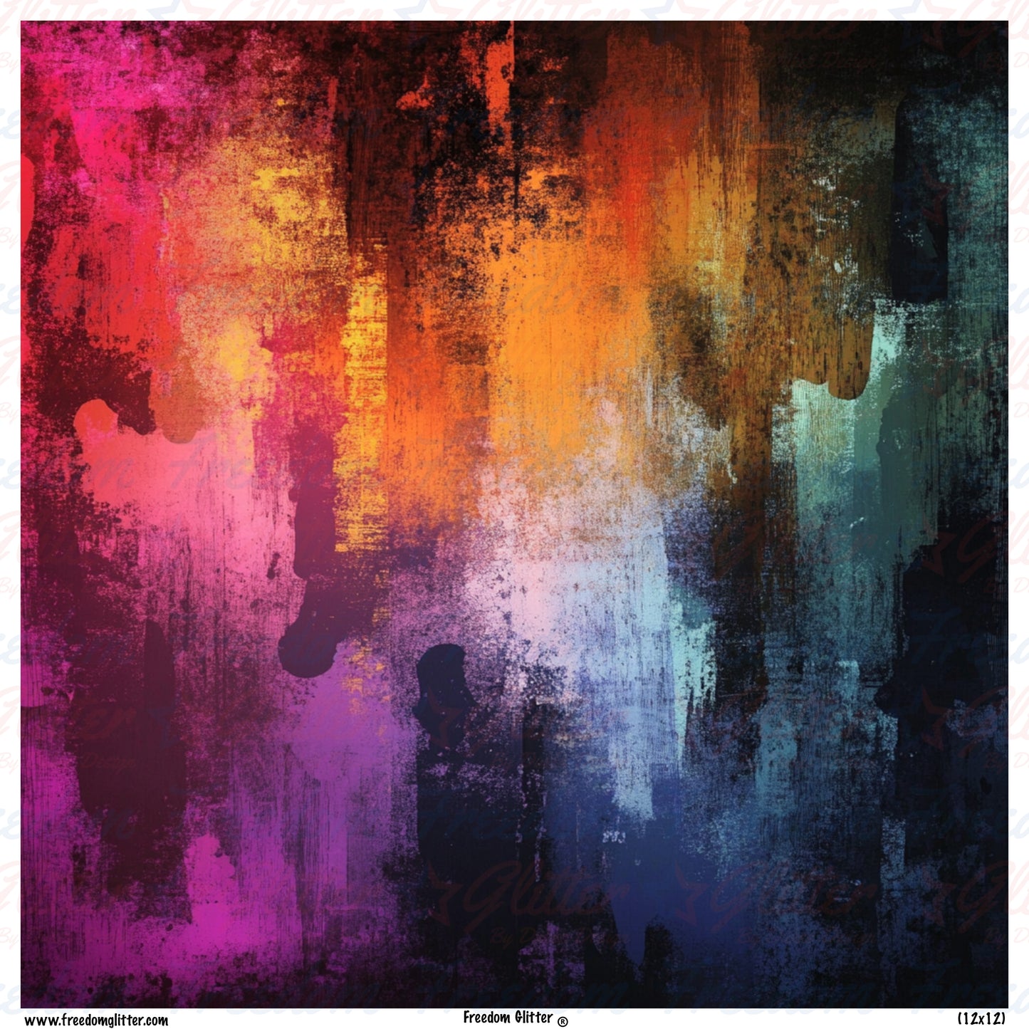 Rainbow Grunge 4 (Printed Vinyl)