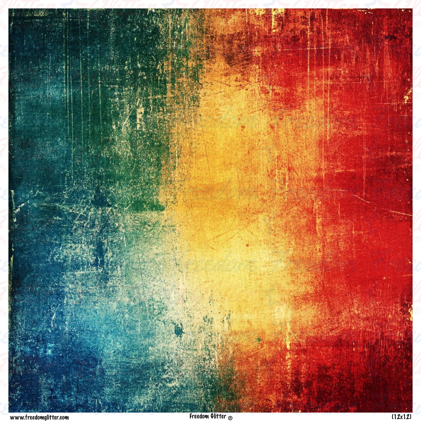 Rainbow Grunge 5 (Printed Vinyl)