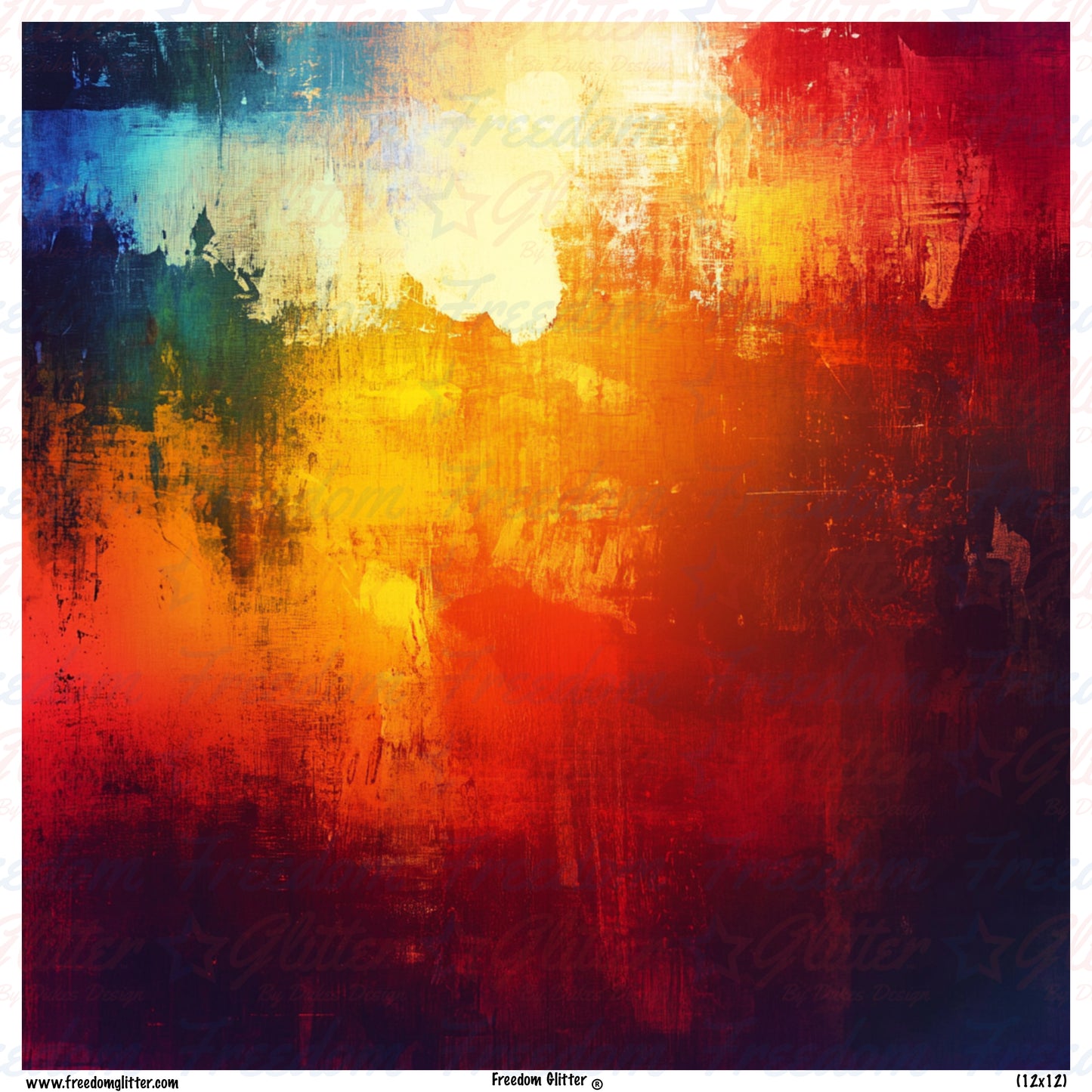 Rainbow Grunge 6 (Printed Vinyl)