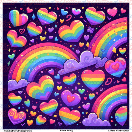 Rainbow Hearts 4 (Printed Vinyl)