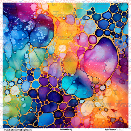 Rainbow Ink 4 (Printed Vinyl)