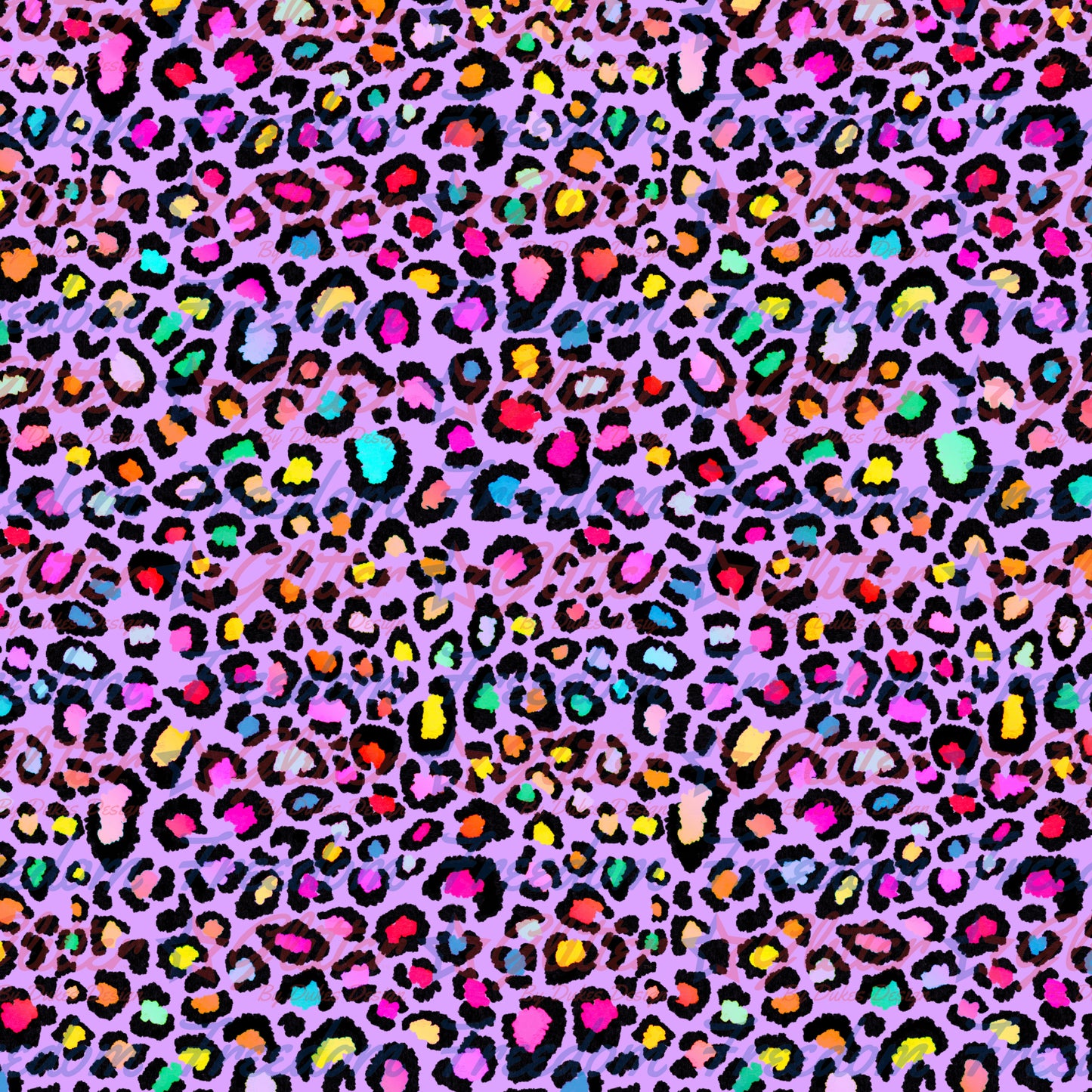 Rainbow Leopard Print 6 (Printed Vinyl)