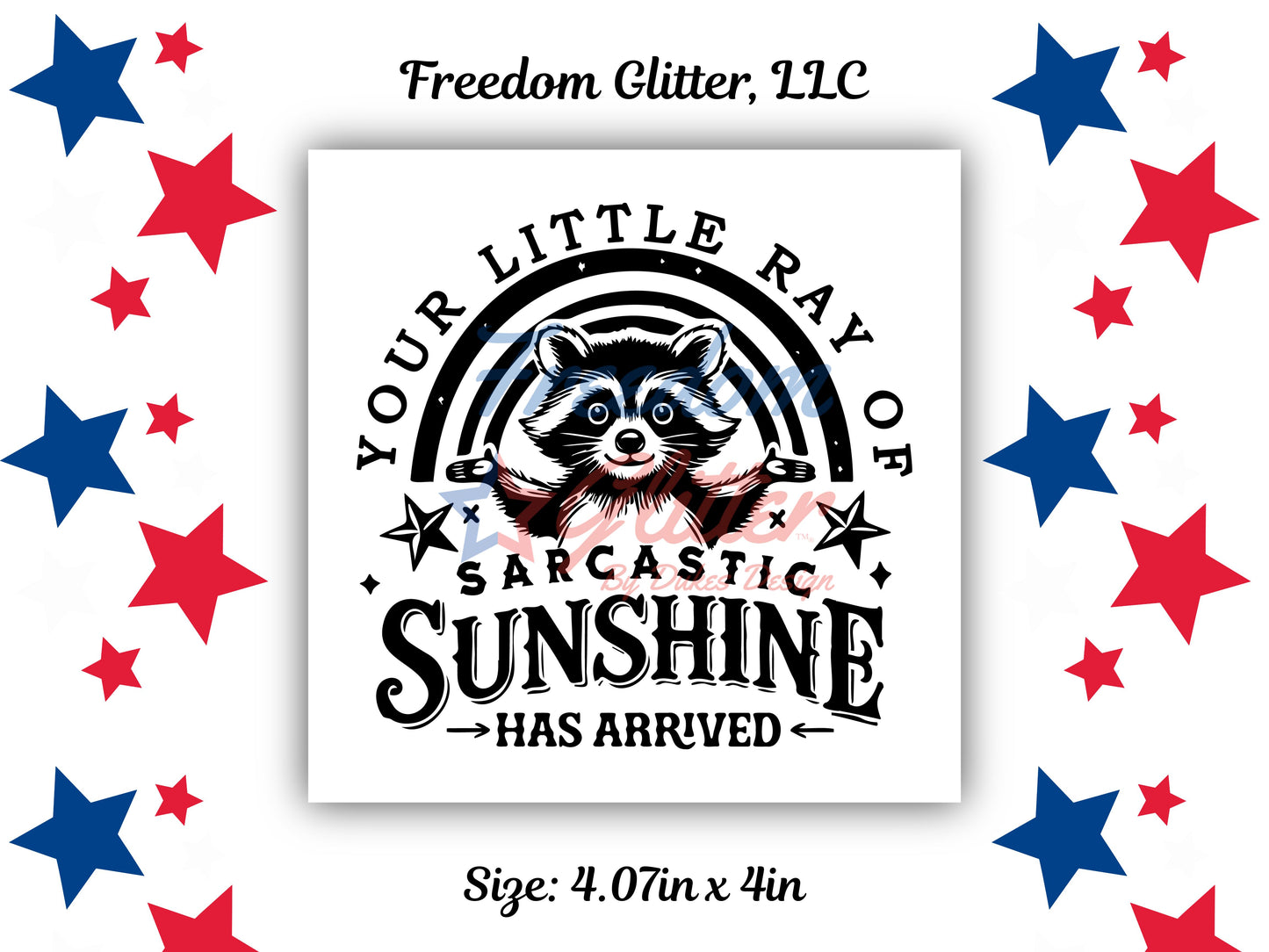 Ray of Sarcastic Sunshine Decal (UVDTF)