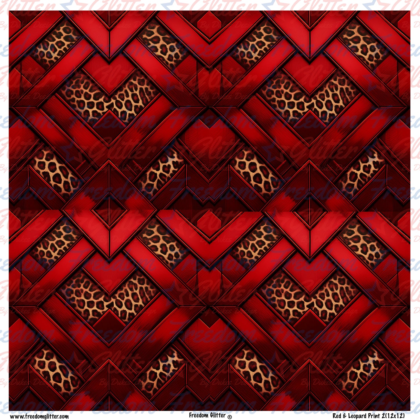 Red & Leopard Print 2 (Printed Vinyl)
