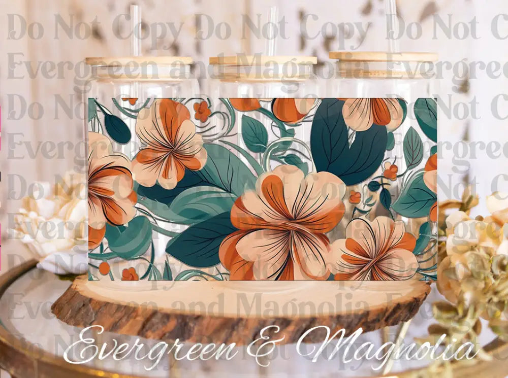 Retro Tropical Flower 2