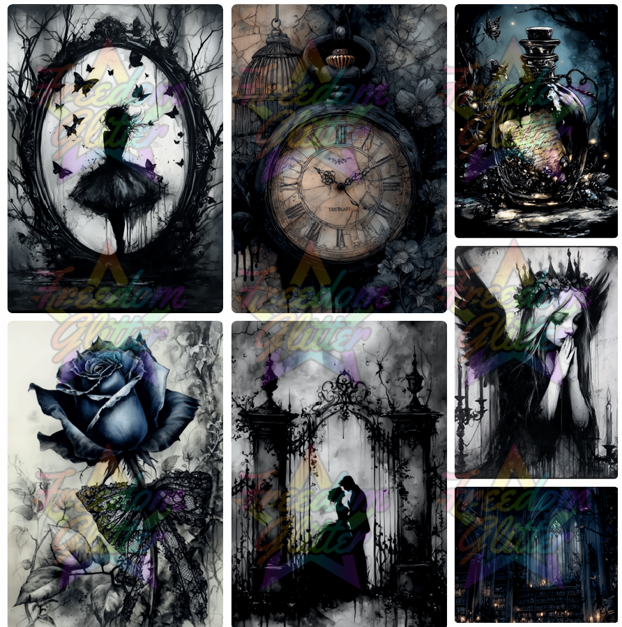 Mixed Image Sheet - Dark Fairies 4 (Printed Vinyl)