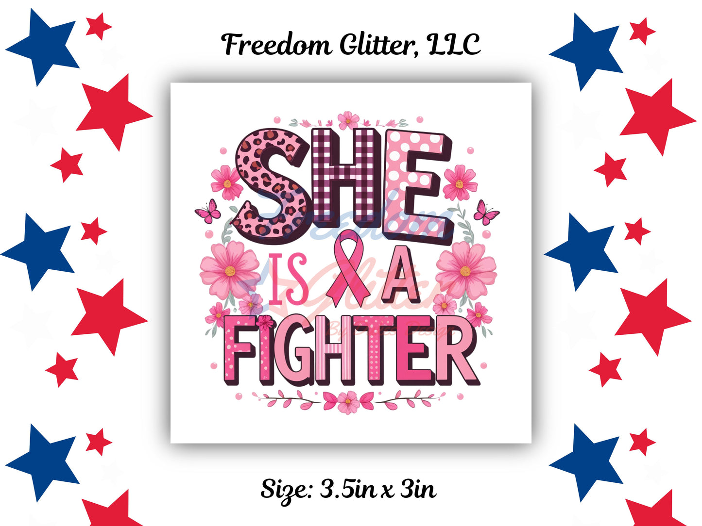 She Is A Fighter Decal (UVDTF)