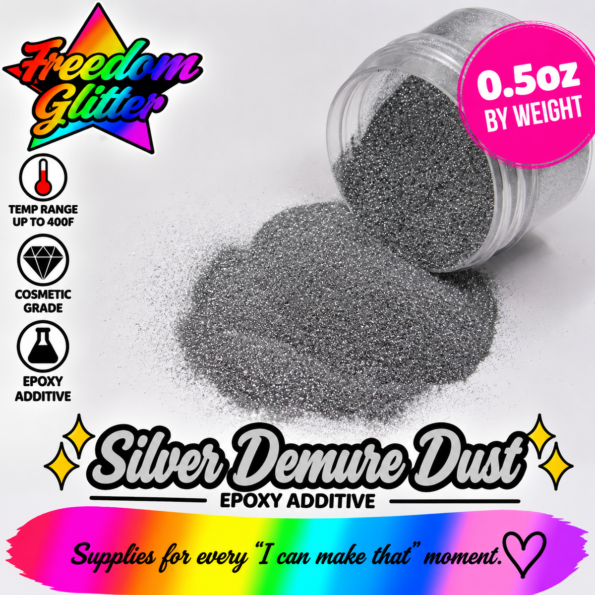 Silver Demure Dust (Epoxy Additive)