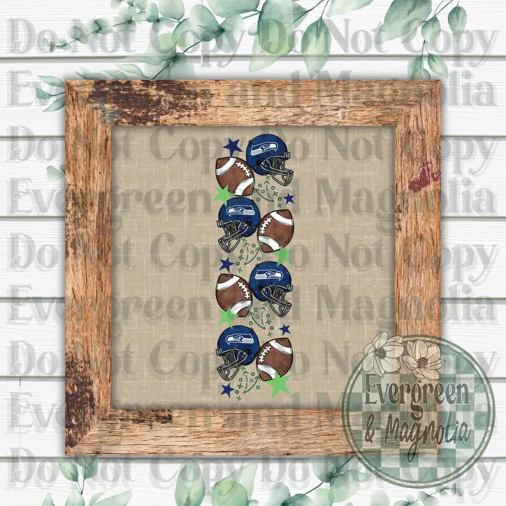 Seahawks football (distressed)