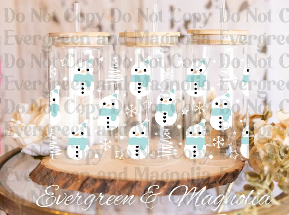 Snowman and Christmas Tree