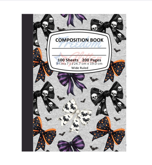 Spooky Bows Notebook Cover