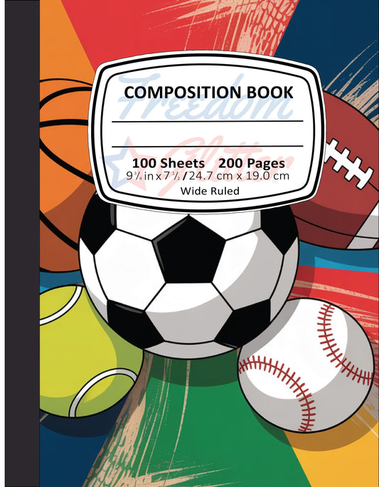 Sports 3 Notebook Cover