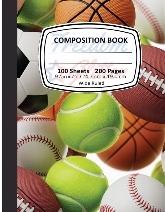 Sports 5 Notebook Cover