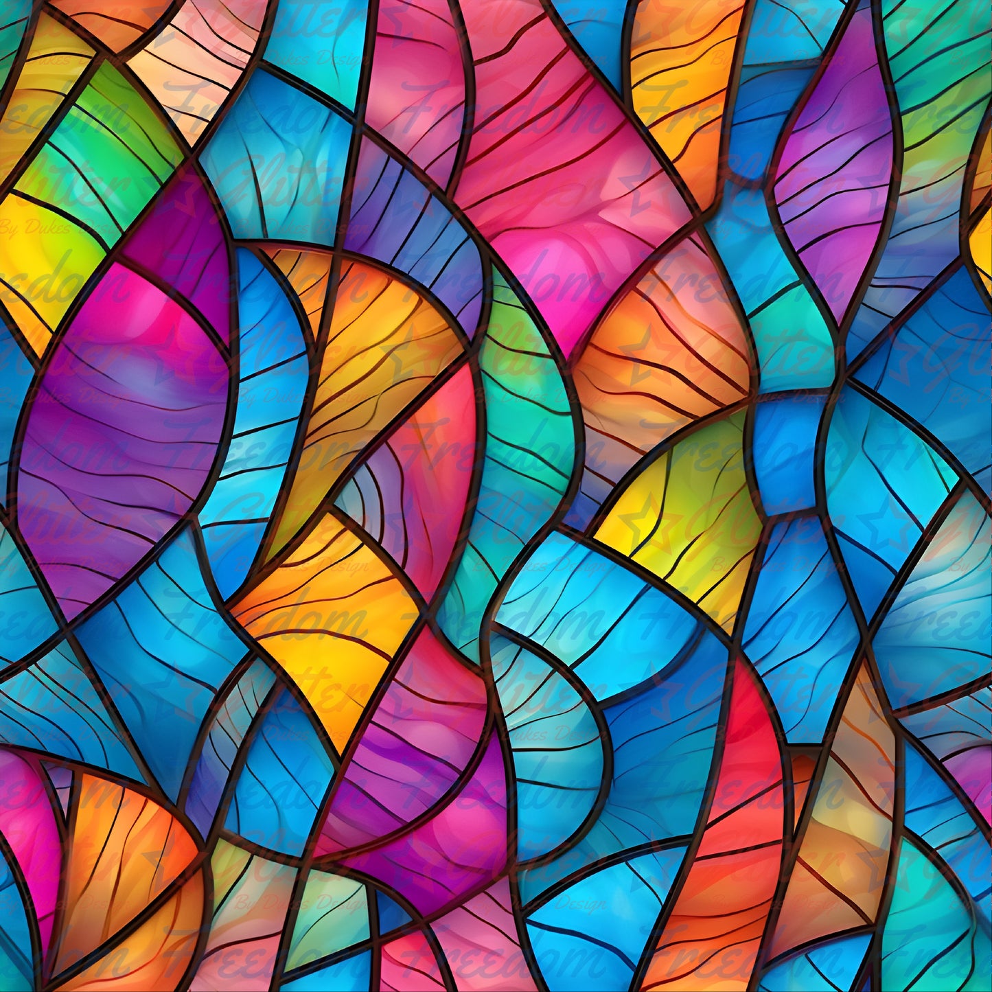 Stained Glass 7 (Printed Vinyl)