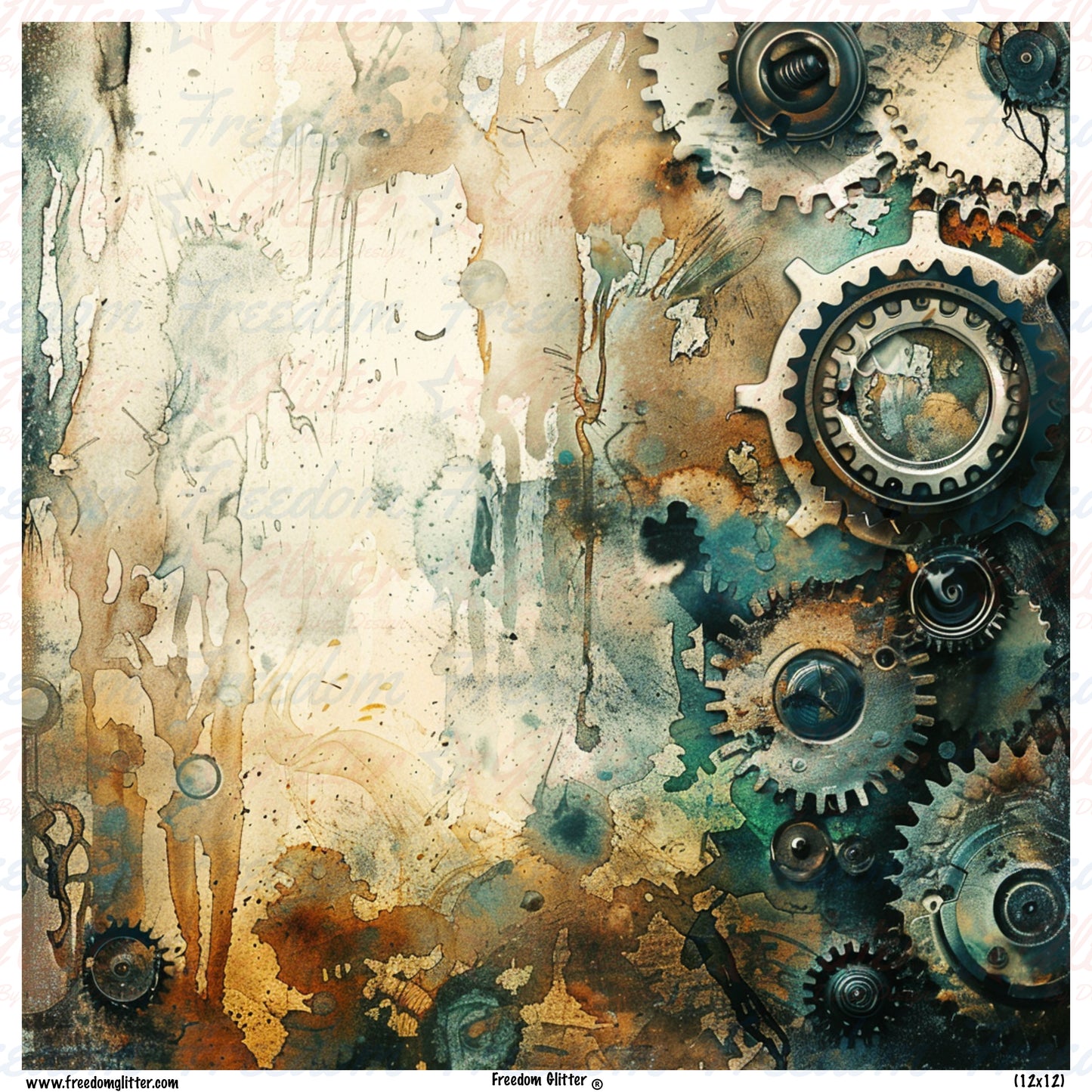 Steampunk Grunge 1 (Printed Vinyl)