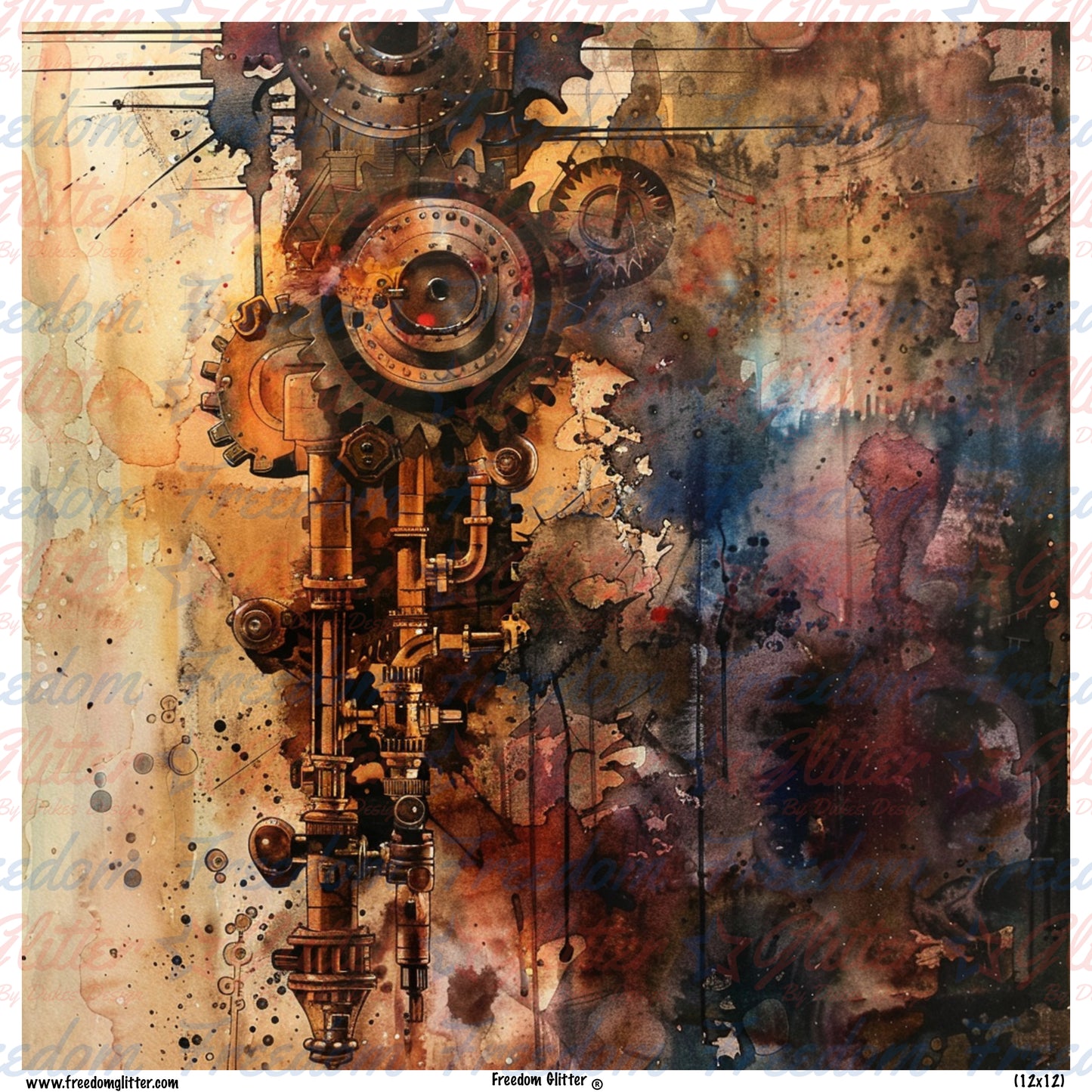 Steampunk Grunge 8 (Printed Vinyl)