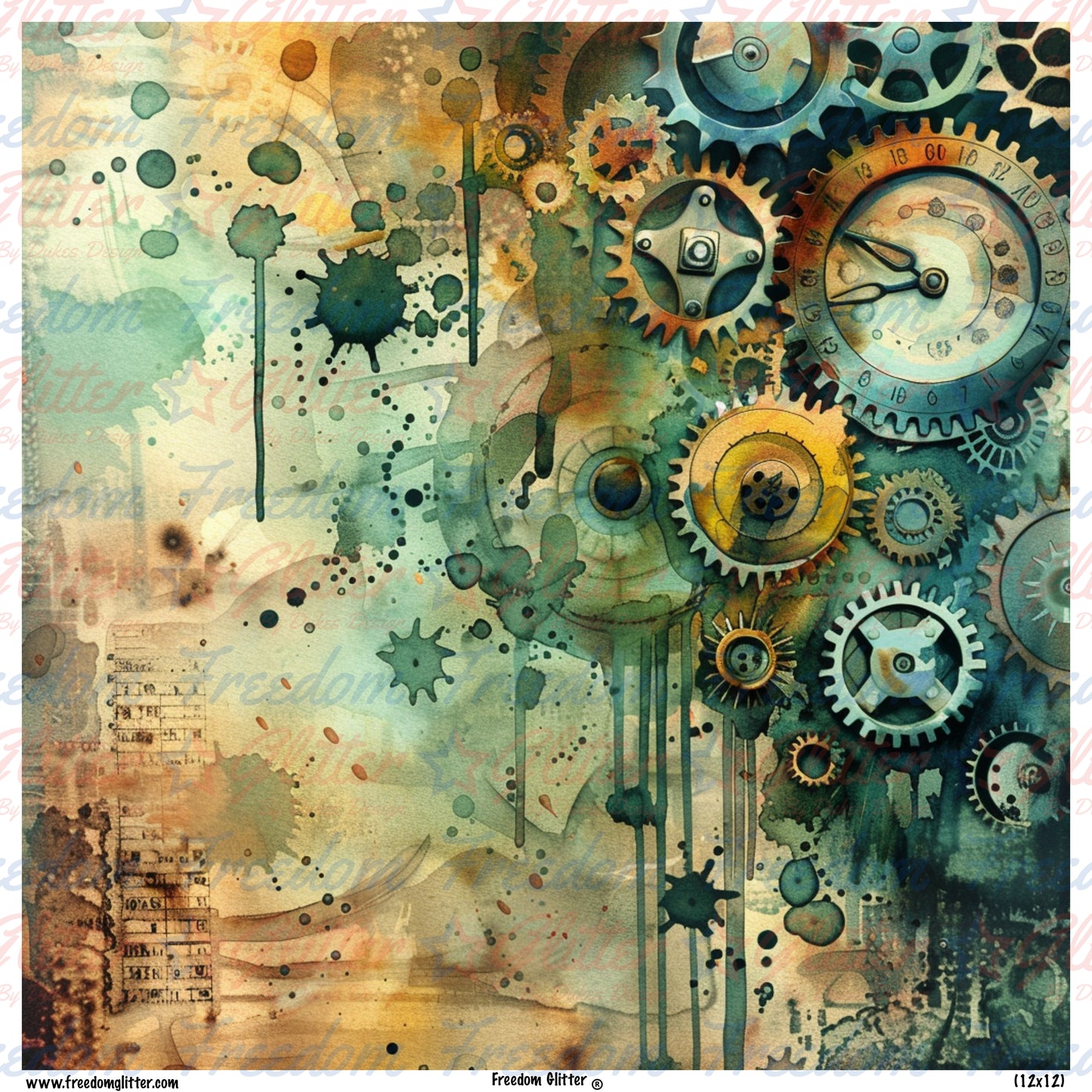 Steampunk Grunge 9 (Printed Vinyl)