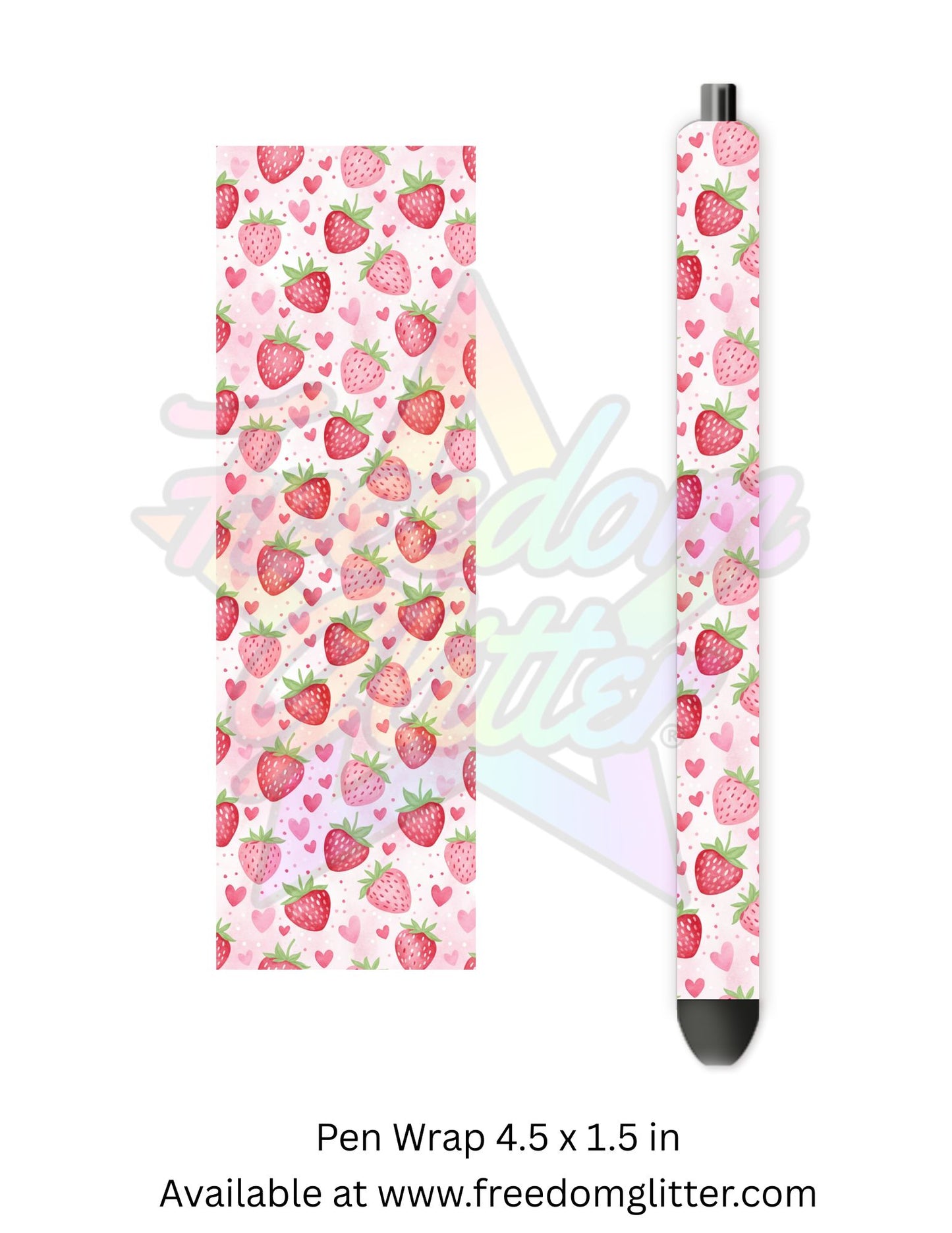 Strawberries & Bows 2 (Printed Vinyl)