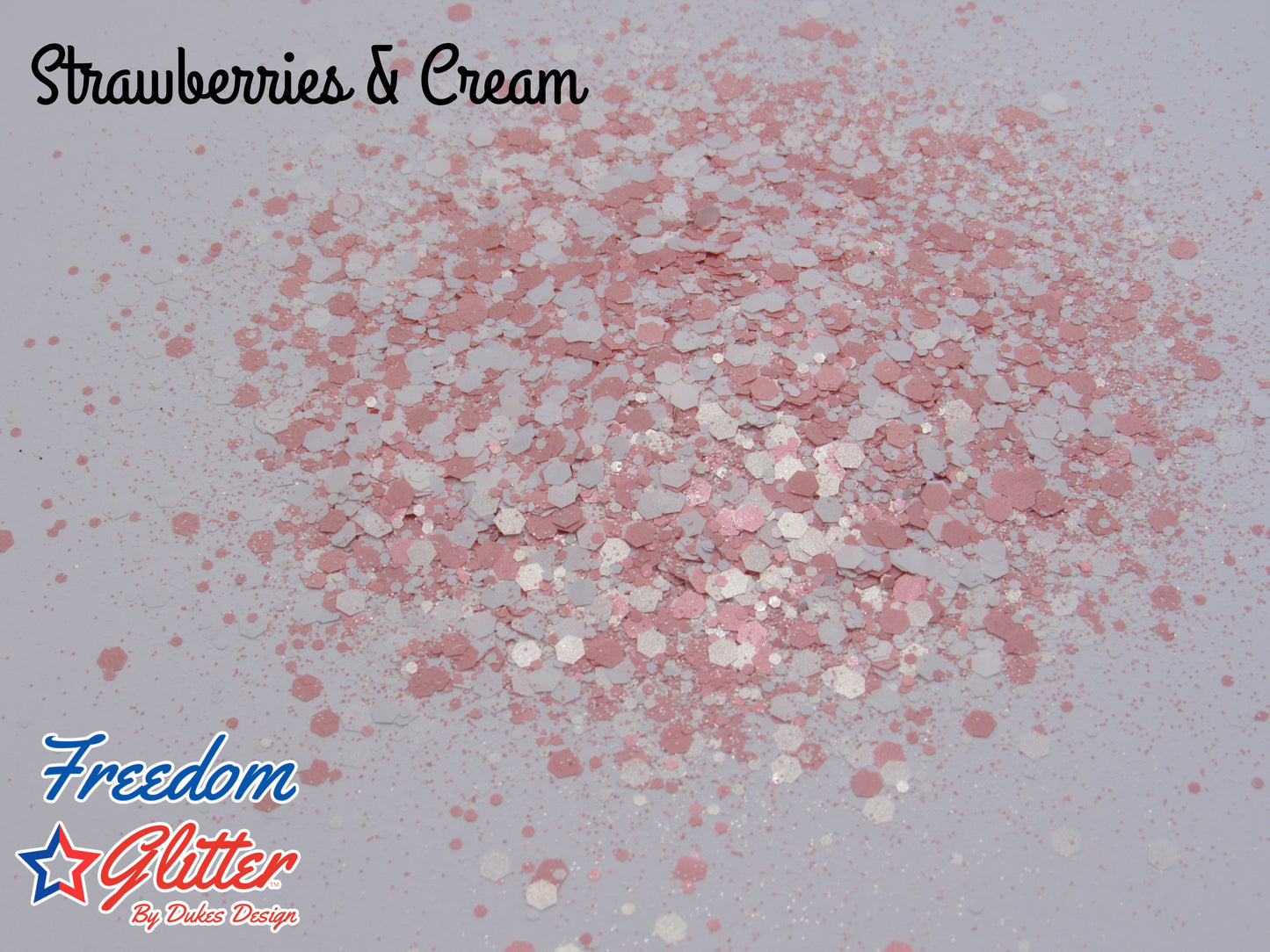 Strawberries & Cream (Pearl Iridescent Glitter)