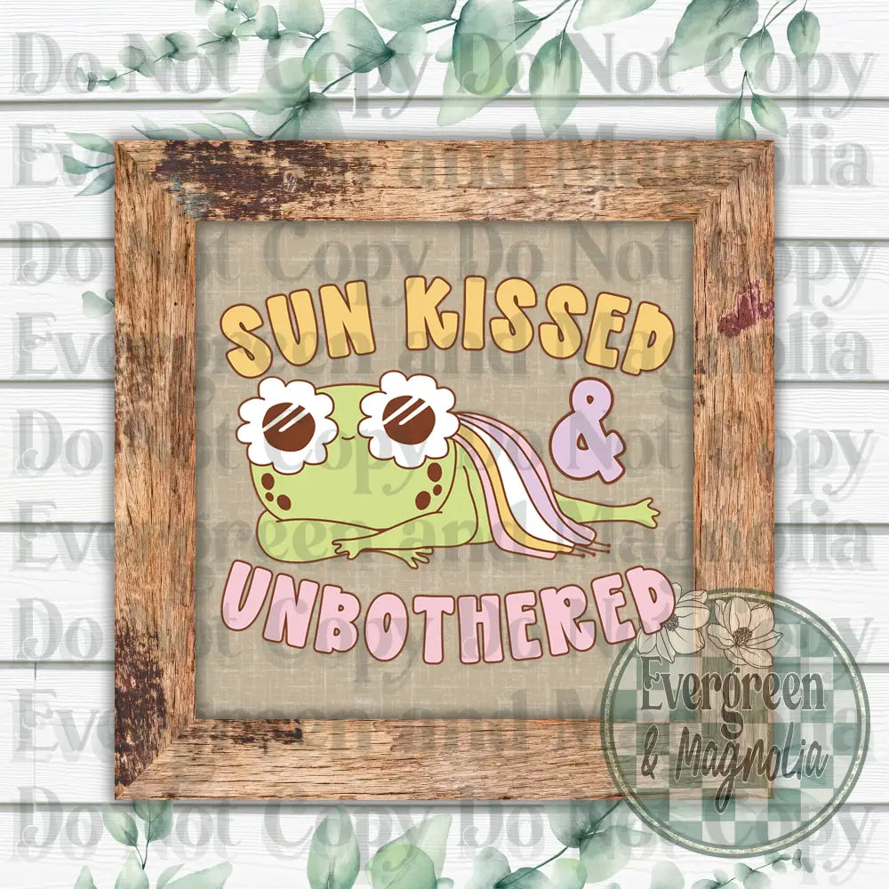 Sunkissed unbothered frog