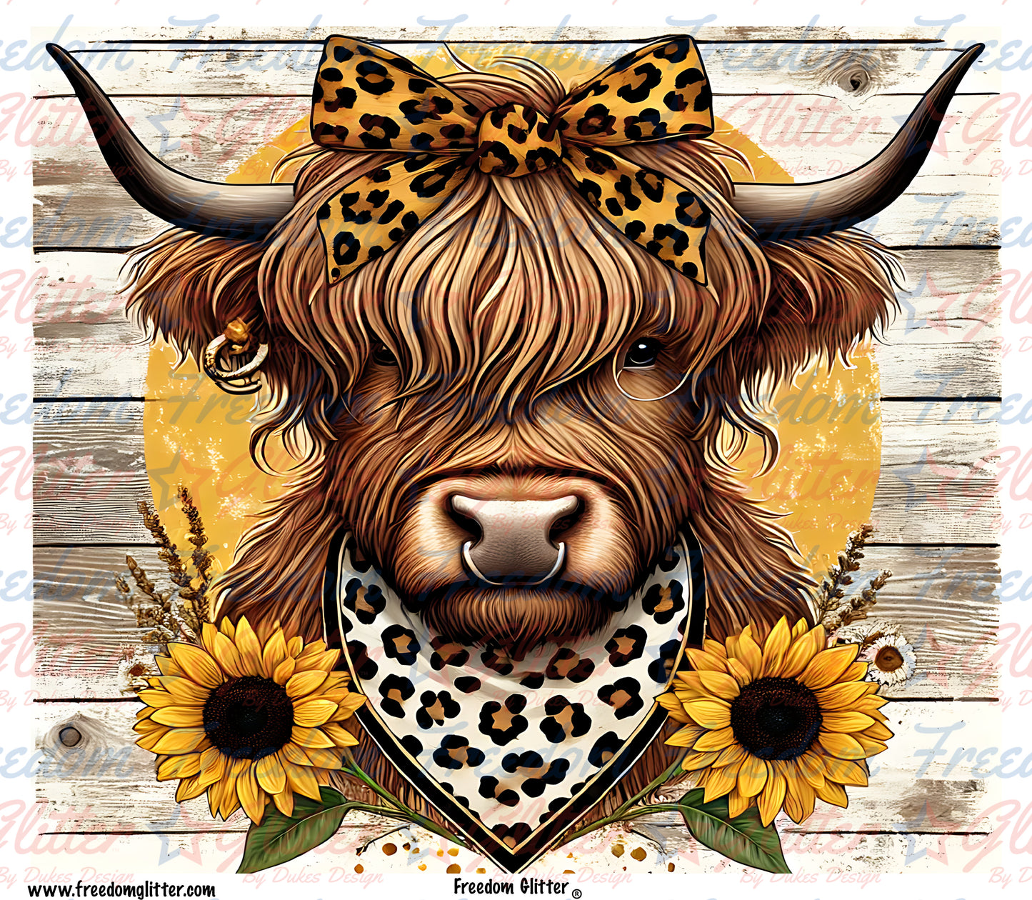 Sunflower Highland 5 (Printed Vinyl)