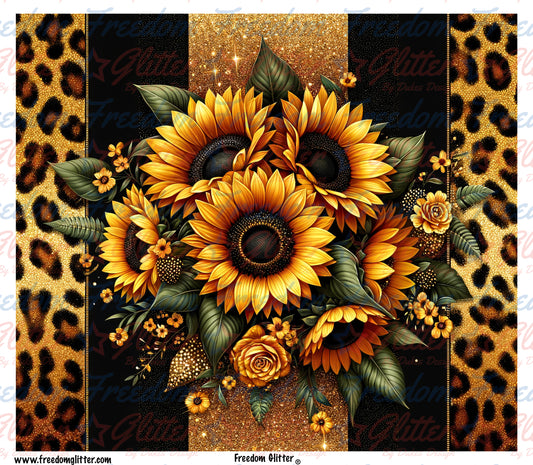 Sunflowers & Leopard Print 9 (Printed Vinyl)