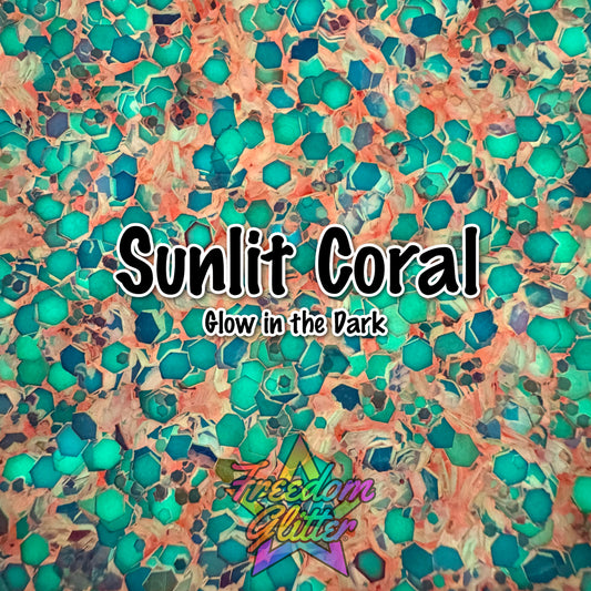Sunlit Coral (Glow Glitter)