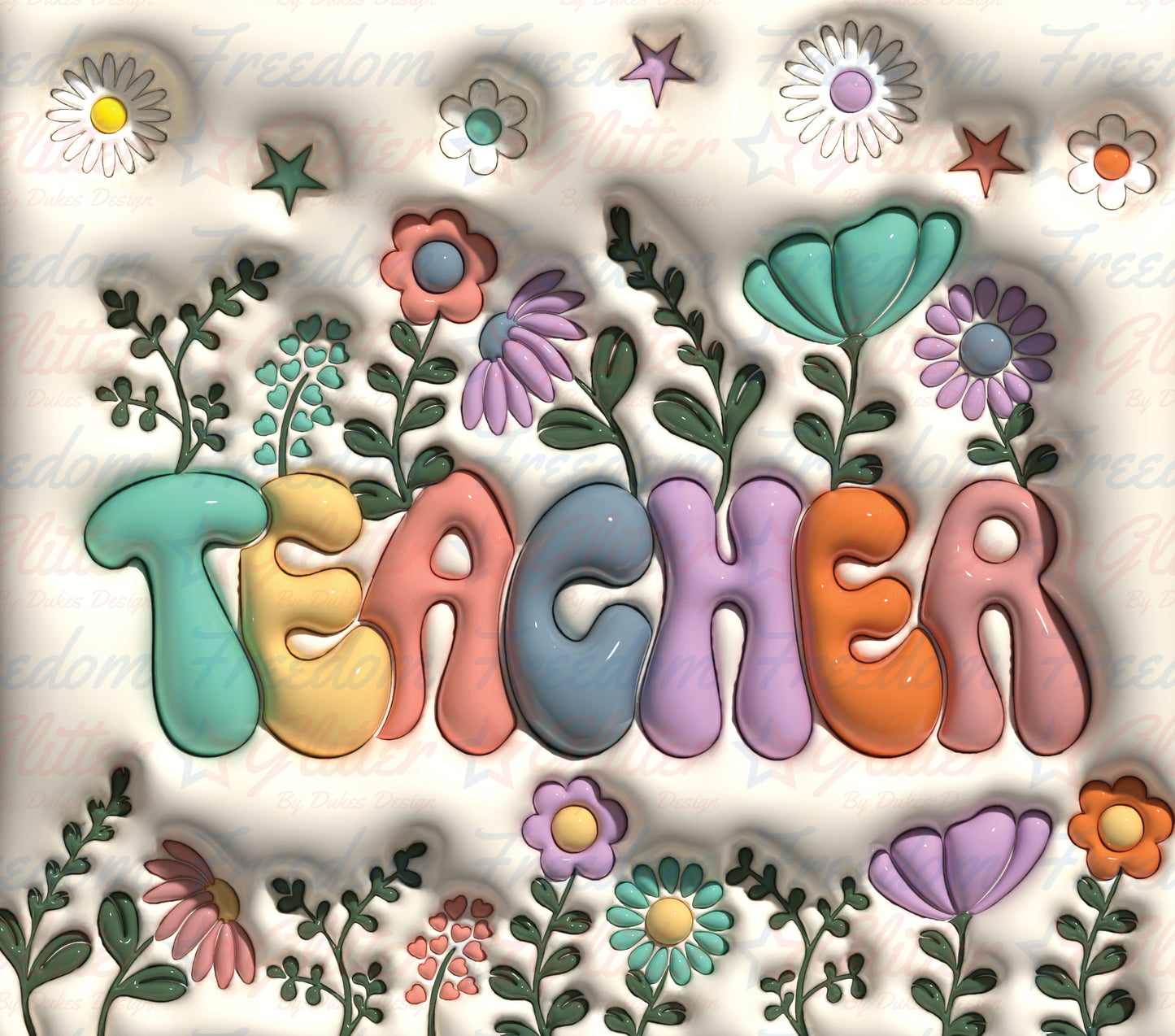 Teacher Inflated (Printed Vinyl)