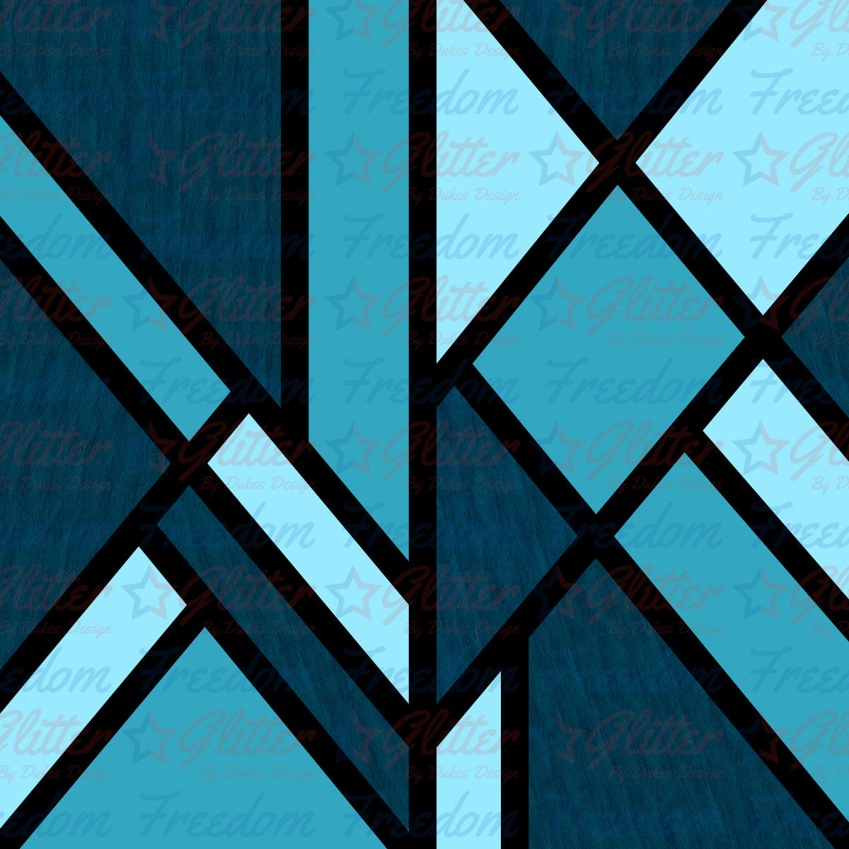Teal Abstract (Printed Vinyl)