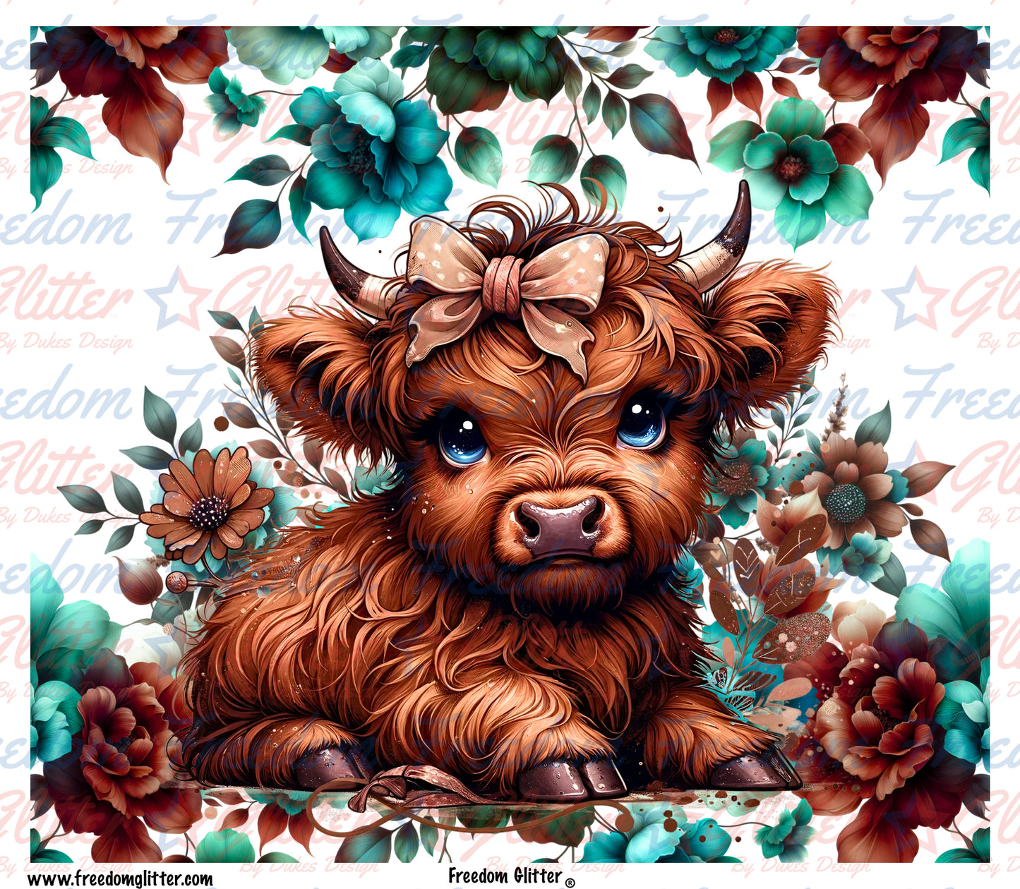Teal Highland 2 (Printed Vinyl)