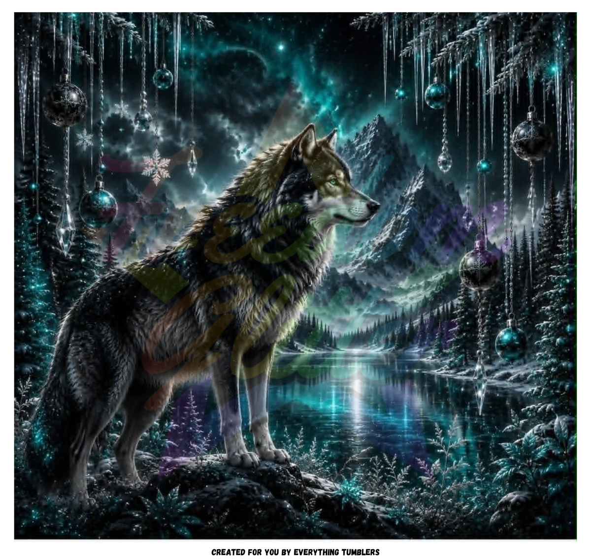 Teal Winter Wolf (Printed Vinyl)